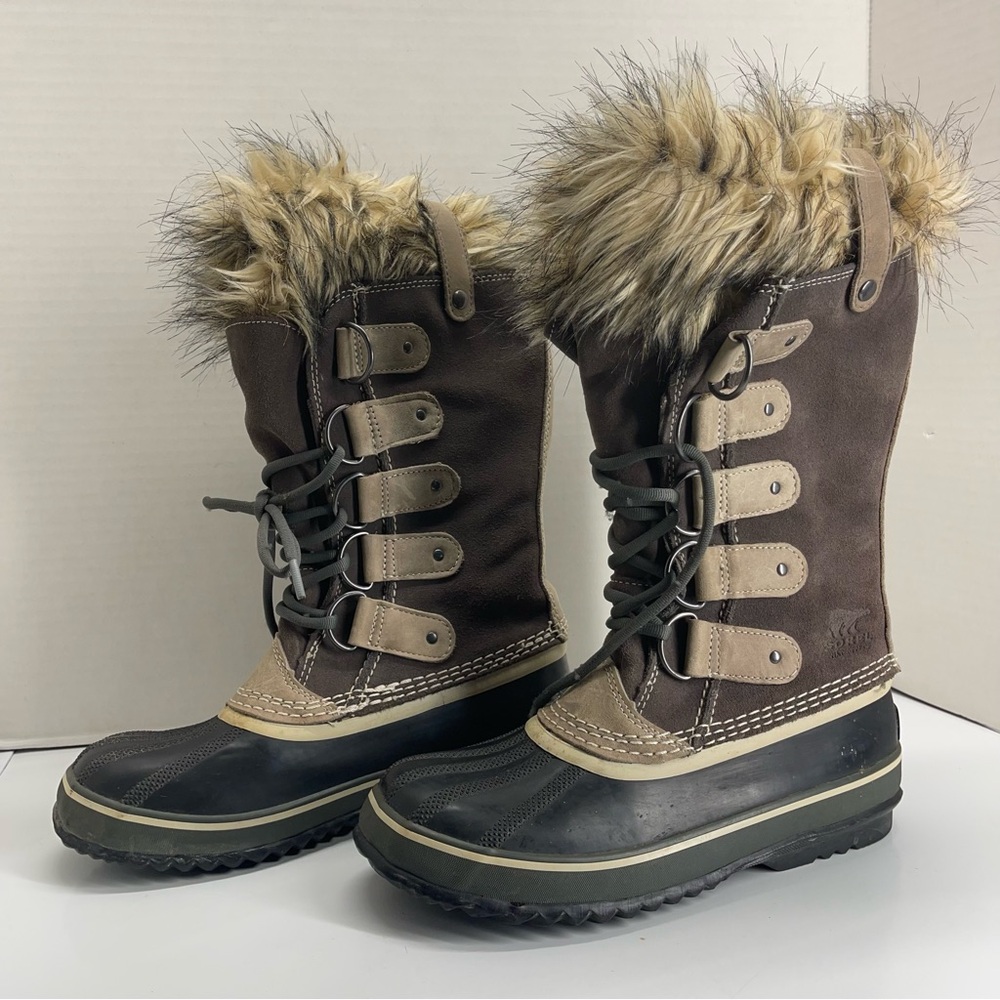Sorel Joan of Arctic Faux Fur Winter Boots Sz 8 - Picture 8 of 13